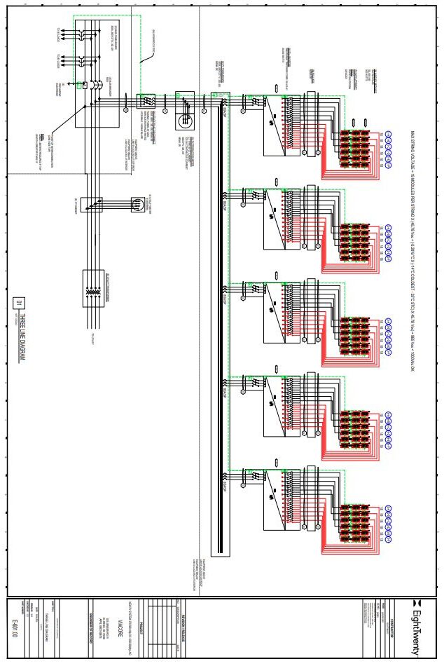 three line diagram