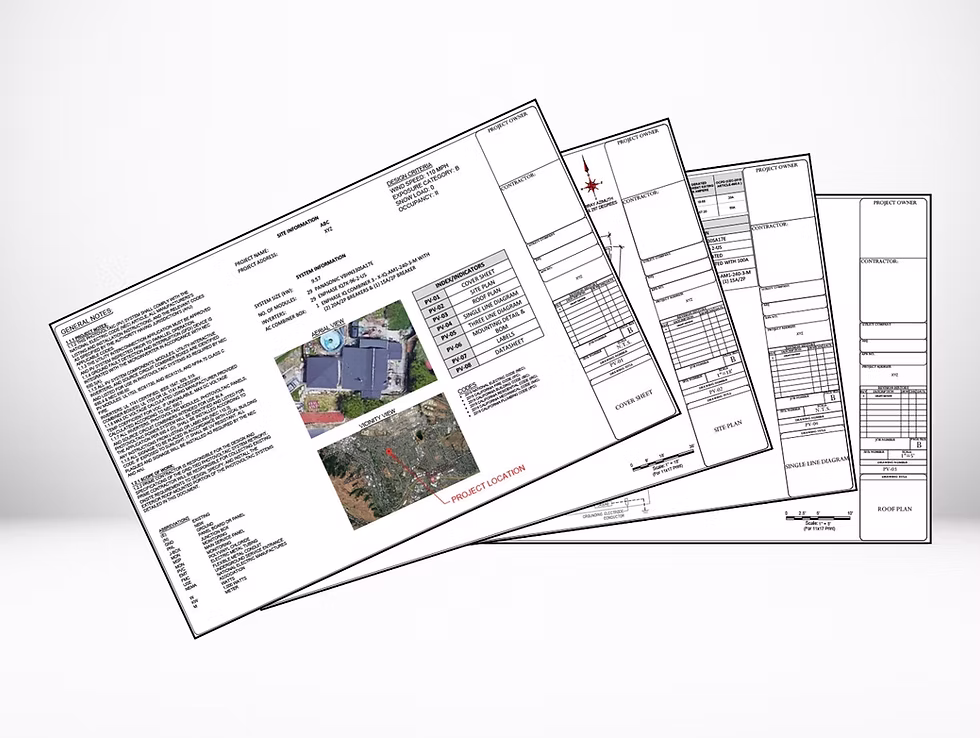 Custom Stamped Drawings for Permit
